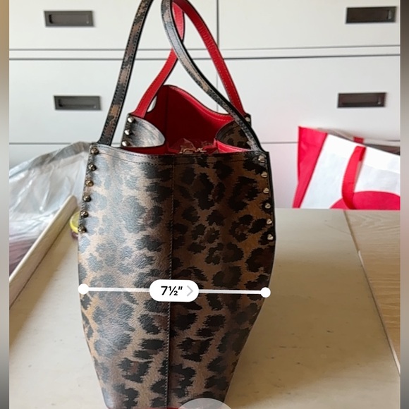 Christian Louboutin Studded Leopard Cabarock Tote- Perfect! Never been used! - Picture 12 of 12